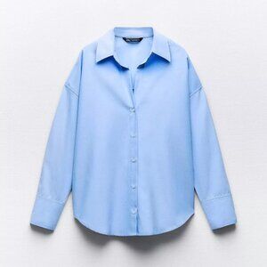 Zara Oxford Shirt in Sky Blue